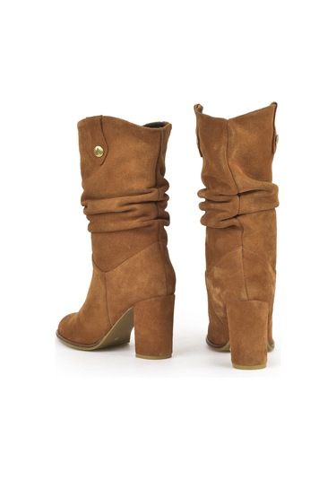 Ziya, Kadın Hakiki Deri Çizme 1531050z25100670k Taba 1531050z25100670k 320 Taba