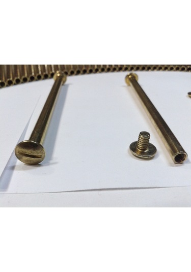 8 CM Dosya Klasör Menü Kartela Vidası Sarı Renk Paket Içeriği 100