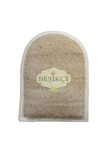 Beşikçi Parmaksız Eldiven Banyo Kabak Lifi Kesesi 20 x 15 CM
