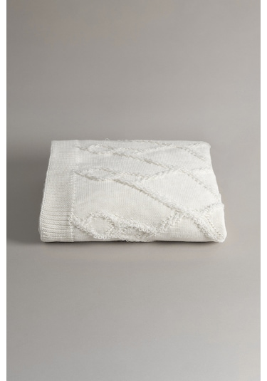 Espuma De Mar Krem Çift Kişilik Battaniye 200x220 37125 Krem