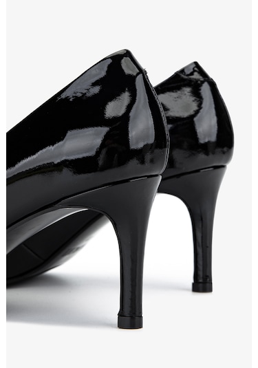 Valmenti Kadın Hakiki Deri Siyah Rugan Topuklu Ayakkabı 492 55668 Bn Ayk Sk25-26 Sıyah Rugan Siyah Rugan