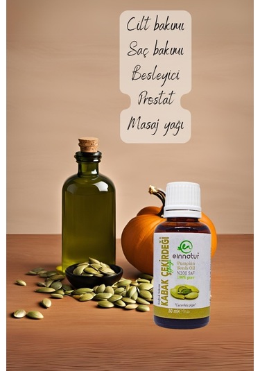 Einnatur Kabak Çekirdeği Yağı %100 Saf Soğuk Sıkım 30 ML
