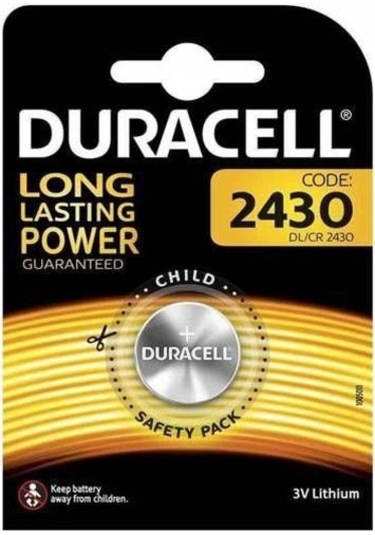 Duracell Para Pil CR 2430   Tekli paket