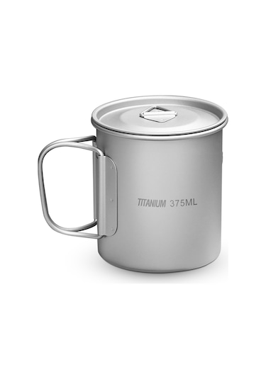 Ranyeek Hafif Ve Korozyona Dayanıklı 375ml Titan Bardak - Ev Ve Doğa İçin Ta8305b 83g Gümüş