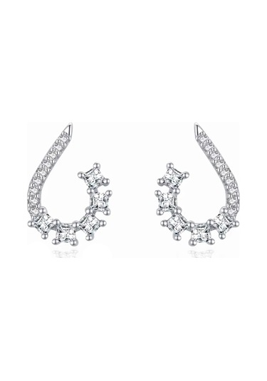 Timeless Series Işıltı Su Yolu Gümüş Kadın Küpe Gümüş