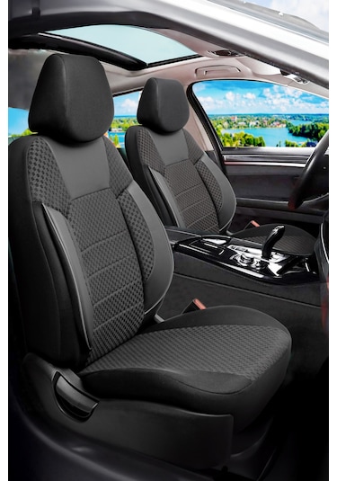 Pam Serisi Oto Koltuk Kılıfı Siyah