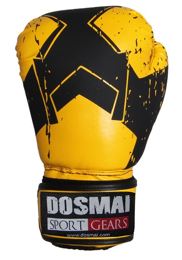 Dosmai Lykia Boks Eldiveni Boks Dişlik Boks Bandaj Seti Sarı 10oz Sarı