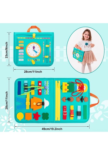 Geekyou 1-4 Yaş Çocuklar İçin Eğitici Montessori Oyuncak, 27'li Duyusal Gelişim Ve Temel Beceri Öğrenme Seti Çok Renkli