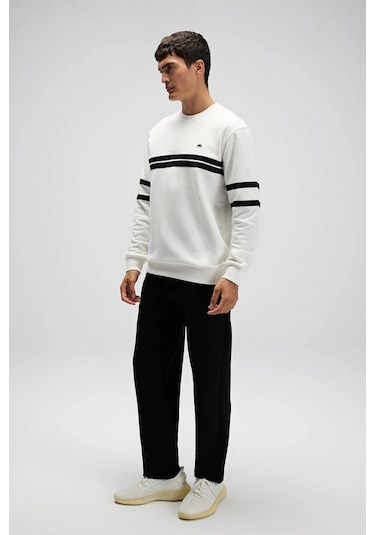 Ellesse Erkek Sweat Em618-of Beyaz BEYAZ