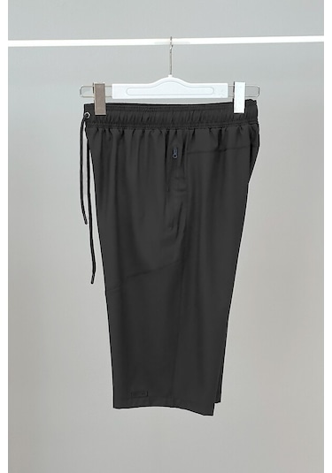 Remsa Erkek Havuz Deniz Uzun Kapri Şort Mayo Rks-02 Siyah Siyah