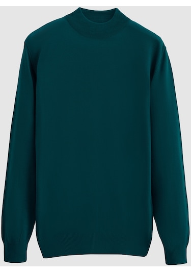 Ds Damat Regular Fit Yeşil Düz Örgü Kazak 5hf0606362751 401