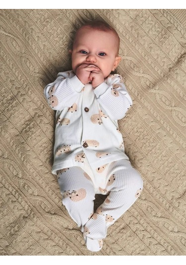 Svetik Yeni Doğanlar İçin Düğmeli Top 2'li Takım 254858740 Sütlü
