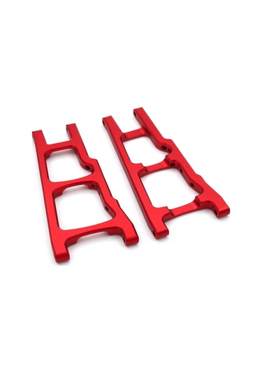 Samdoo Traxxas Slash/stampede/rustler 4wd İçin Alüminyum Arka Süspansiyon Kolleri Kırmızı 2 Adet - 3655x Yerine Geçer