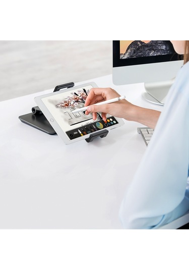 Cbtx Ap-7xn Masaüstü Tablet Tutucu Taşınabilir Telefon Standı İpad Pro Desteği 7-13 İnç Cihazlarla Uyumlu - Koyu Gri