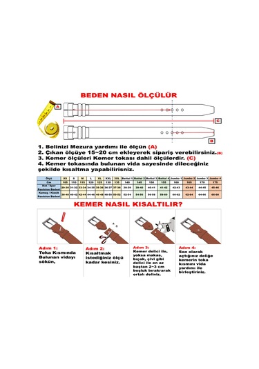 Rich Smith %100 Hakiki Deri Erkek Kemer Spor Siyah Çelik 135 Cm Siyah