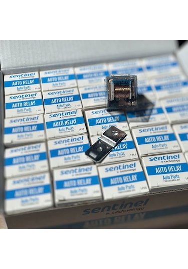 Sentinel Mini Röle Şeffaf 12v 40a 5p 87a Ledli 25 Adet