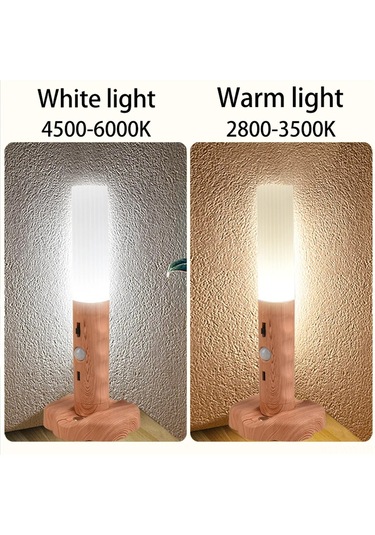 Yaleker 3'ü Bir Arada Akıllı Led Sensor Işığı - Şarjlı Duvar Lambası, El Feneri Ve Masa Lambası - 2.5w Sıcak Beyaz Işık, 800mah Pil, Manyetik Tabanlı, Çok Senaryoda Kullanım Sarı