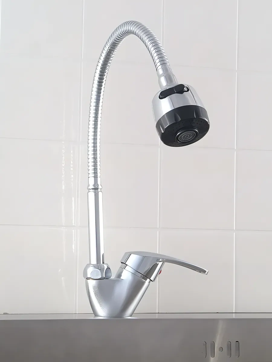 Potato Esnek Uçlu Mutfak Musluğu 228245206 Krom