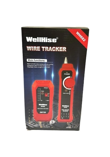 Wellhise Wh682 Çantalı Kablo Bulucu Kablo Test Cihazı Bilibili Wire Tracker