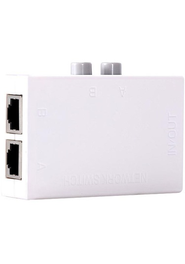 Homyl Mini 2port Manuel Ağ Paylaşım Anahtarı 2ın1 1ın2 Rj45