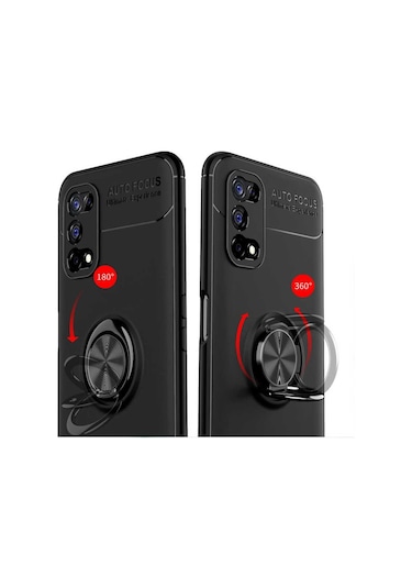 Realme 7 Pro Kilif Yüzüklü Magnetli Ravel Case 389753113