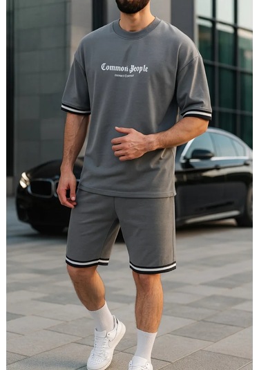 Ft-style Yazlık Şort Ve Tişört Takımı 234476459 Grafit