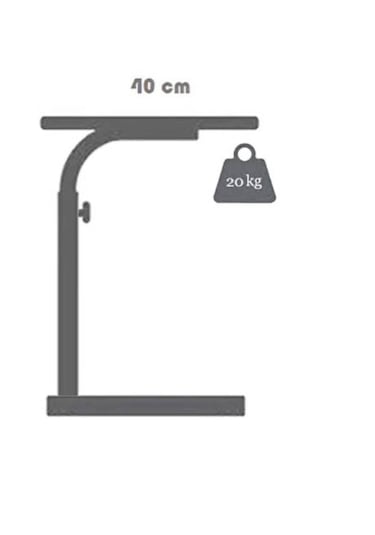 Yükseklik Ayarlı Laptop Sehpası 60x40