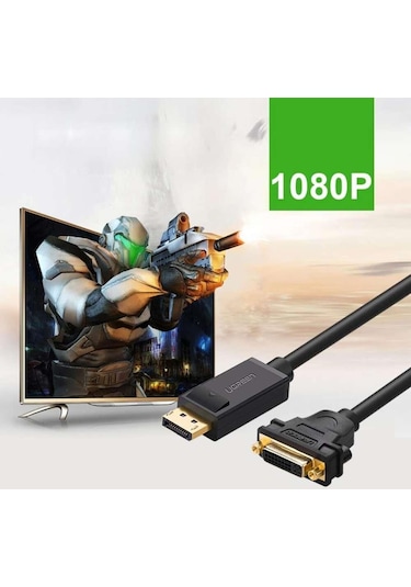 Ugreen Displayport Erkek To Dvı 24+5 Dişi Çevirici Dönüştürücü 15
