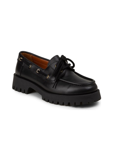 Deery Kadın Hakiki Deri Siyah Marin Loafer - 02036zsyhc02