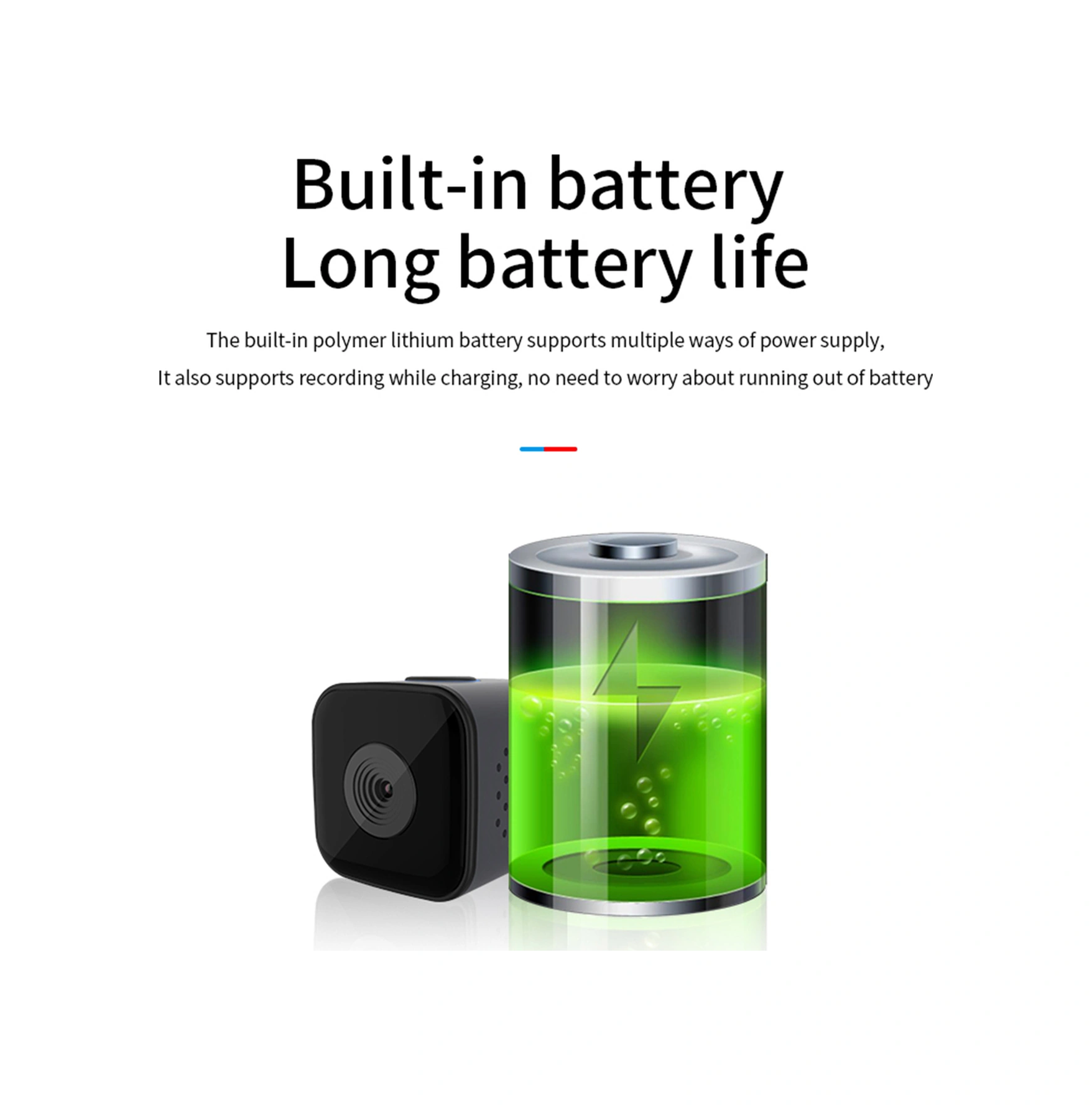 Padalink Sq28 1080p Hd Gece Görüşlü Su Geçirmez Kamera - Manyetik Mini Dv Spor Kamerası, 128g Tf Kart Desteği Siyah