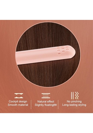 Mavi Taşınabilir Küçük Saç Maşası 2-ın-1 Çift Amaçlı Saç Düzleştirici Ev Yurt İçin Usb Fiş Bigudi