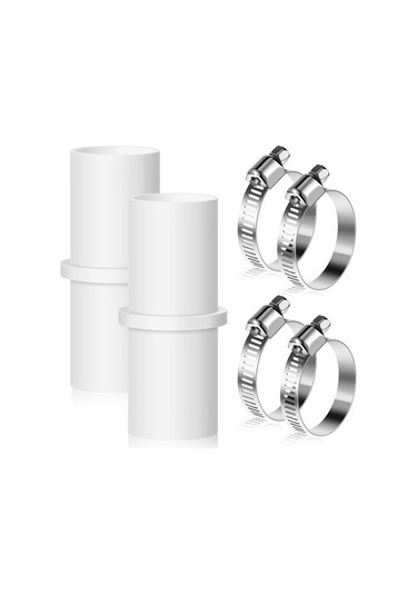 Parça Çamaşır Makinesi Tahliye Hortumu Konnektörleri Yıkama Uzatma Adaptörü İle 4 Adet Tahliye Hortumu Kelepçesi 0323 Diğer