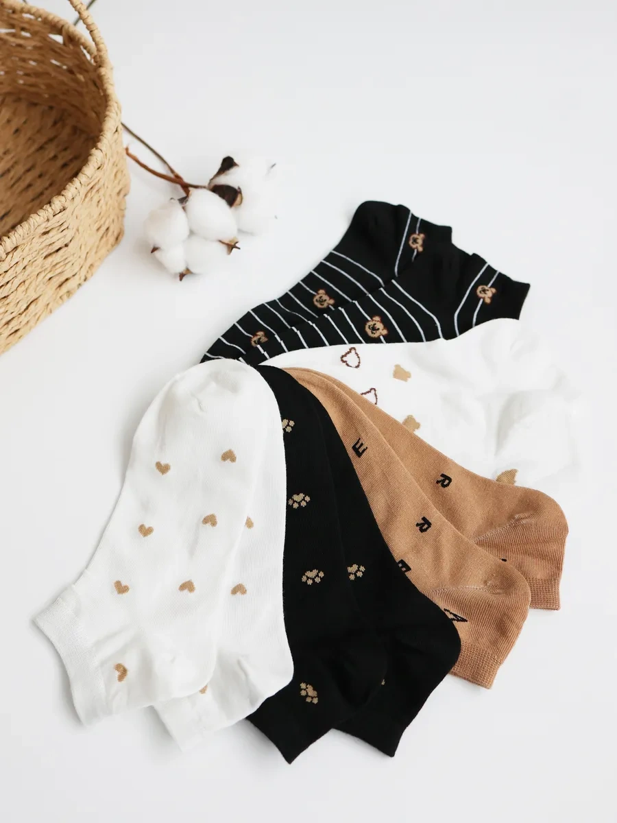 "new Fashıon" Kısa Pamuklu Çorap Seti 336963906 Bej