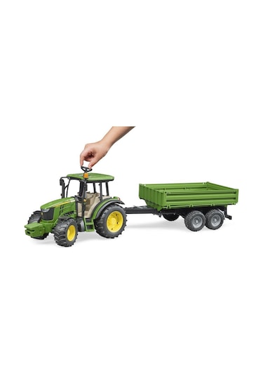 Bruder John Deere 5115M Traktör Ve Römork - Br02108