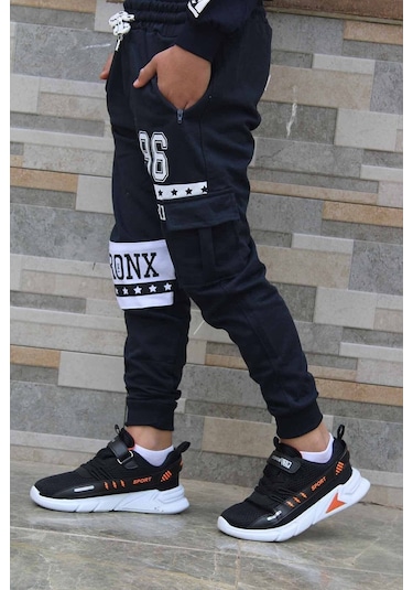 Lacivert Fermuar Cepli Eşofman Altı Lacivert