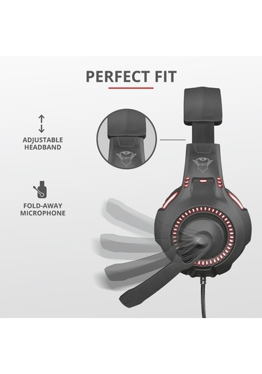 Trust 23372 GXT 407 Ravu Kulak Üstü Oyuncu Kulaklığı