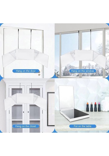 Led İle 3-way Ayna 360 Üç Katlı Saç Kesim Ayna Aydınlatma İle Diğer