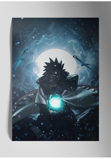 Metal Baskı Parlak Anime Duvar Tablosu - Naruto Uzamaki, Manga Serisi