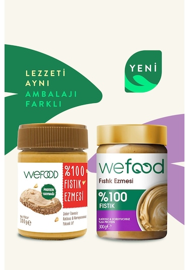Wefood %100 Fıstık Ezmesi 300 gr