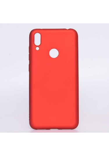 Huawei Y7 Prime 2019 Kılıf Zore Premier Silikon Kapak Kırmızı