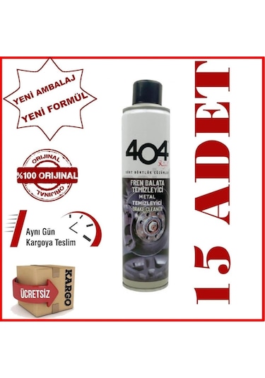 404 Fren Balata Temizleyici Spreyi 500Ml 15 Adet+Ücretsiz