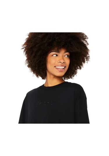 Asics ASICS LOGO TEE Siyah Women Kısa Kollu Tshirt 2032C843-002 Siyah