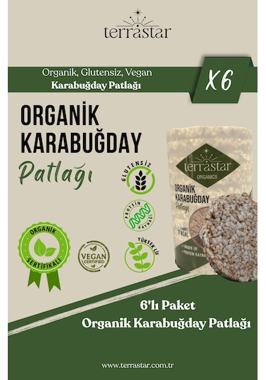 Terrastar Organik Karabuğday Patlağı 6'lı