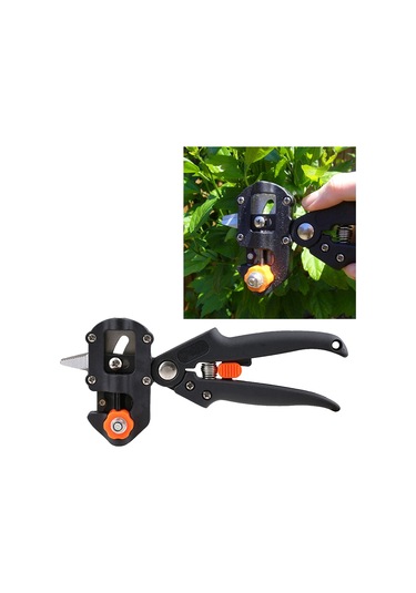 Sones Profesyonel Aşılama Alet Seti Budama Makası Fide Aşılama Makinesi Üç Bıçaklı Aşılama Cihazı, Bir Çapraz Bıçak, Bir Anahtar