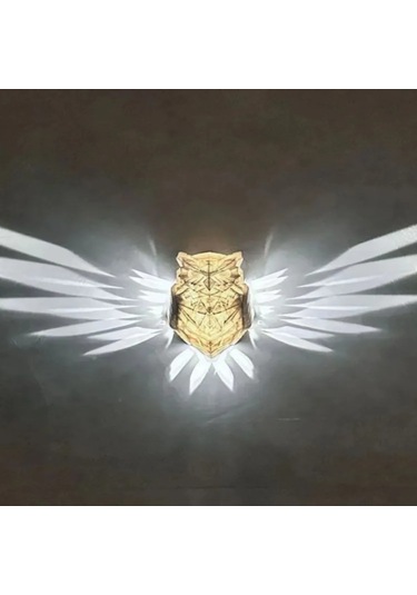 Kosona Duvar Tipi Trapezoidal Usb Beslemeli 8w 6 Ampullü Soğuk Beyaz Işık Fluoresan Duvar Lambası Beyaz