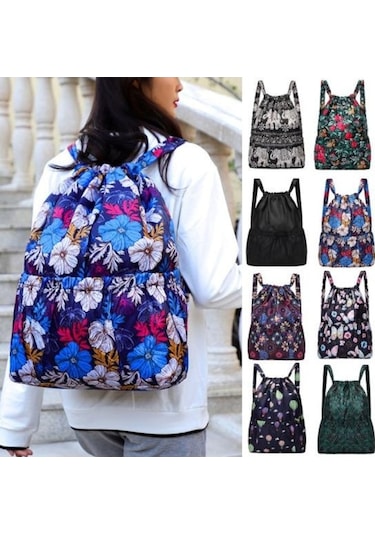 Ganzhoushop Yumuşak Tasarrufu Sırt Seyahat Sağlayan Popüler Kumaş Kapasiteli Hafif Fil Emek Çantası Büyük A Bg Çok Renkli