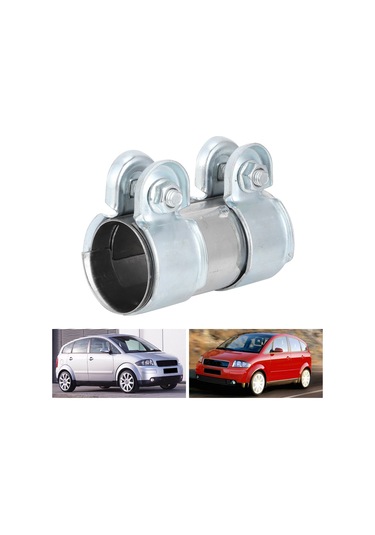 Reedark Stainless Steel Exhaust Pipe Clamp 38x90mm - Oem 8z0253141, Easy Installation, Corrosion Resistant For Multiple Models