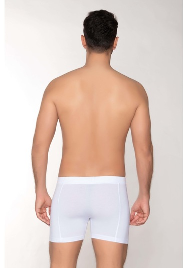 Dowry Erkek Modal Boxer Gizli Lastikli Beyaz Beyaz