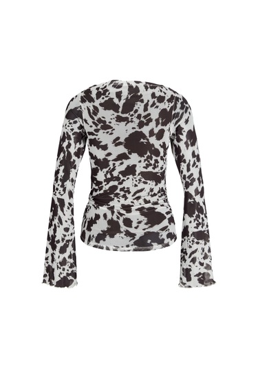 Kadin Kayik Yaka Tisört - Minna - 12280223 Black Coffee