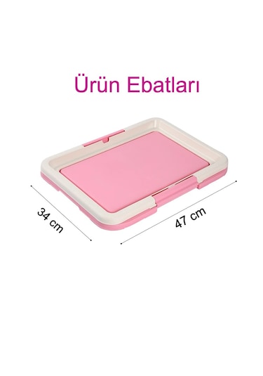 Taşınabilir Köpek Eğitim Tuvaleti - Kapalı Köpekler İçin Lazımlık, Kedi Kumu Kutusu Ve Ped Tutucu